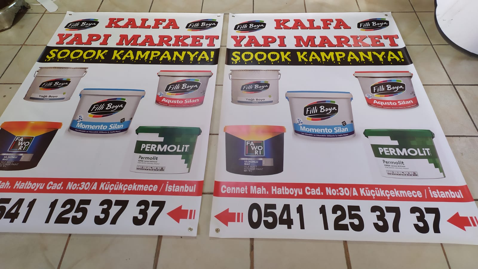 Branda afiş baskısı, Vinil Afiş
