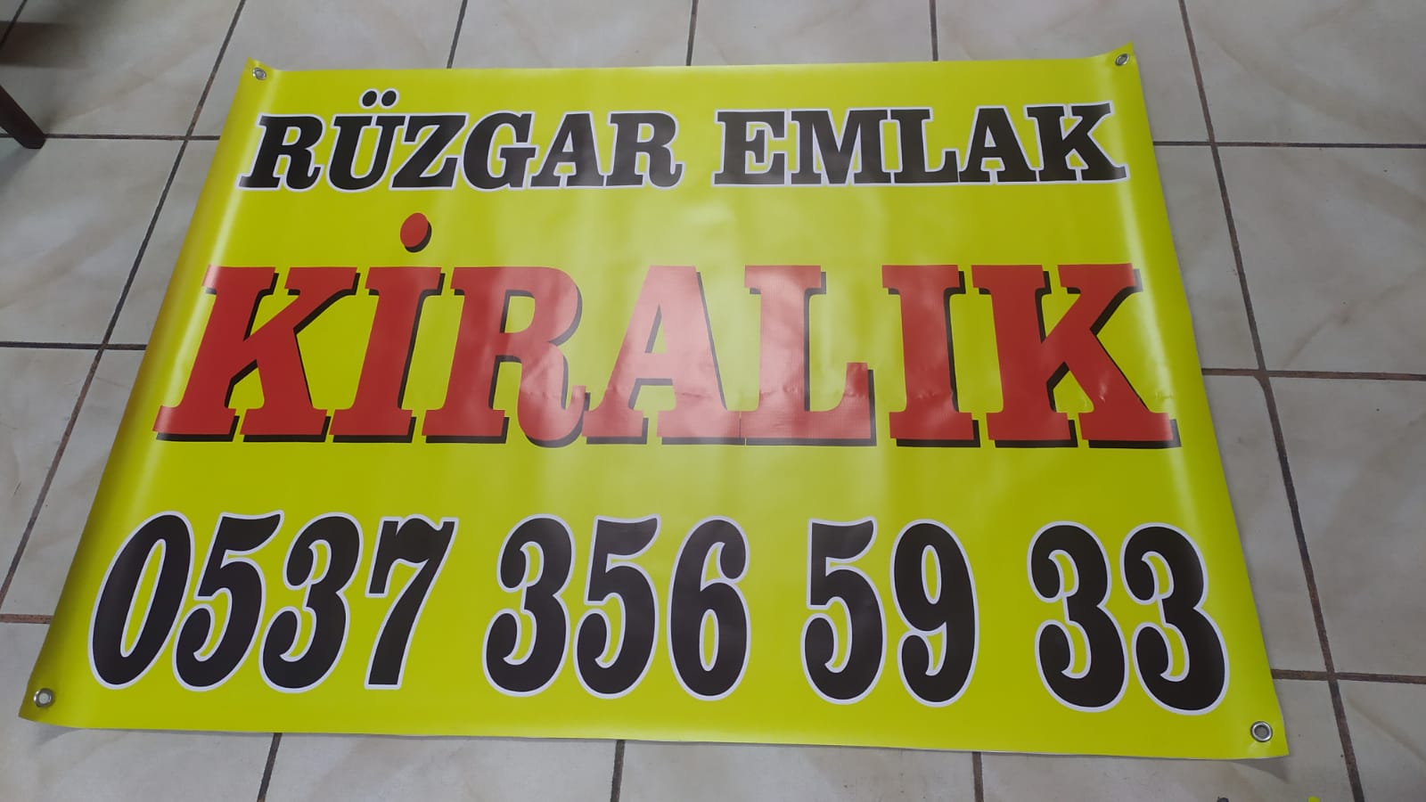 KİRALIK EMLAK AFİŞİ
